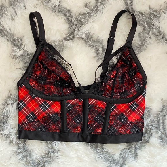 NWT Victoria’s Secret Plaid Bustier - Picture 3 of 5